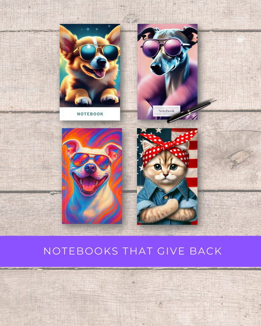 Notebooks That Give Back to Animal Rescues (Buy 2, Get 1 FREE)